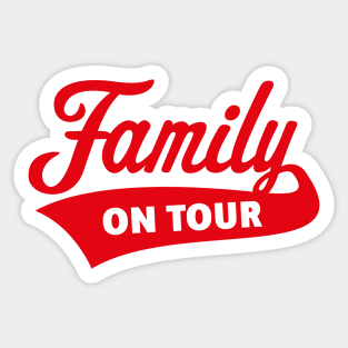 Family On Tour (Family Vacation / Red) Sticker